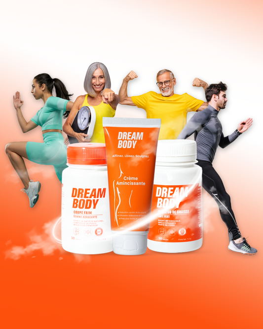 Pack Minceur Dream Body — Triple Action (Brûleur + Coupe-Faim + Crème Amincissante)